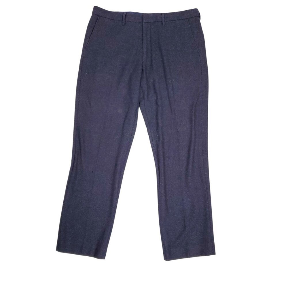 J Crew Mens Bedford Chino Pants 36x32 Navy Blue Casual Classic Trousers Office